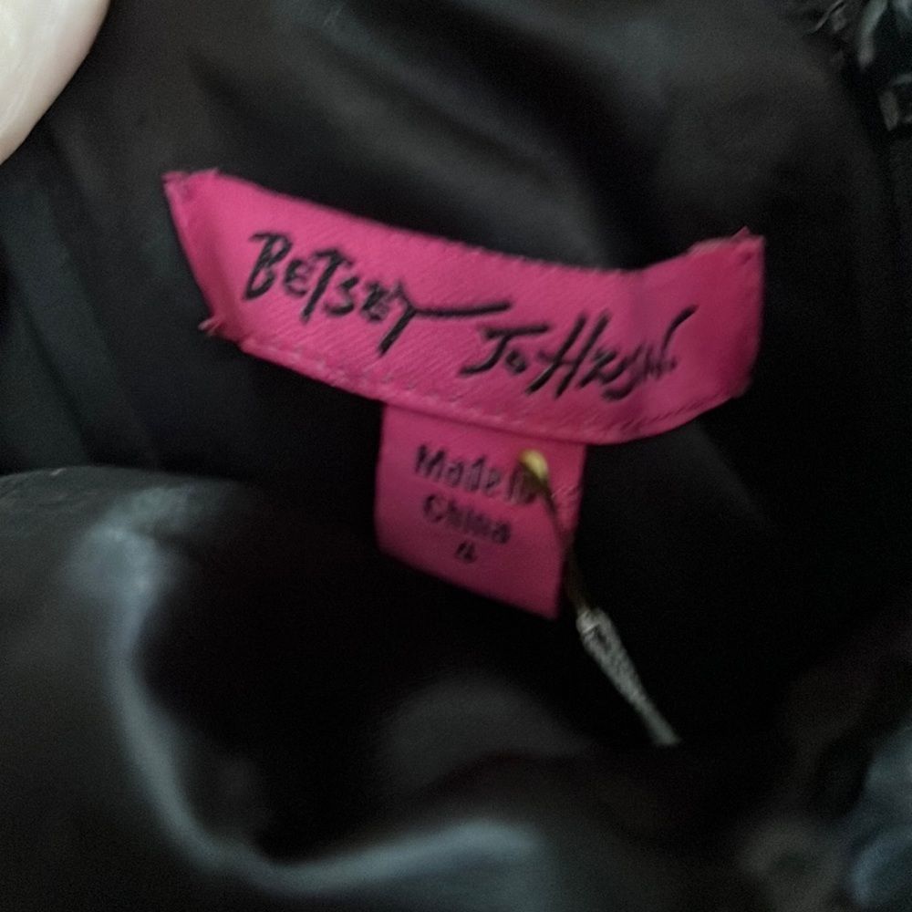 NWOT $598 Betsey Johnson Tallulah Sequin Bodice & Tulle Skirted Black Dress - Picture 12 of 15